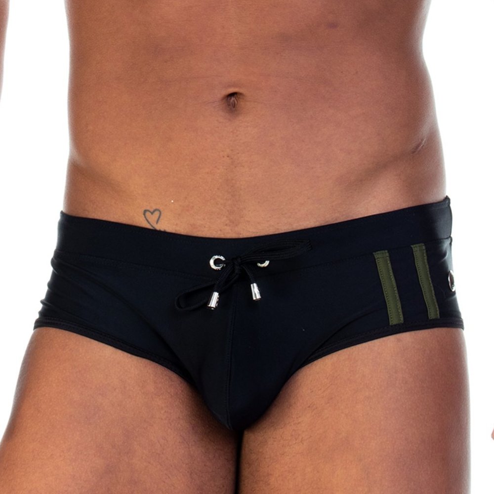 GIGO SOCCER BLACK SWIM BRIEF